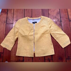 Jcrew 100% Linen 3/4 sleeve blazer jacket